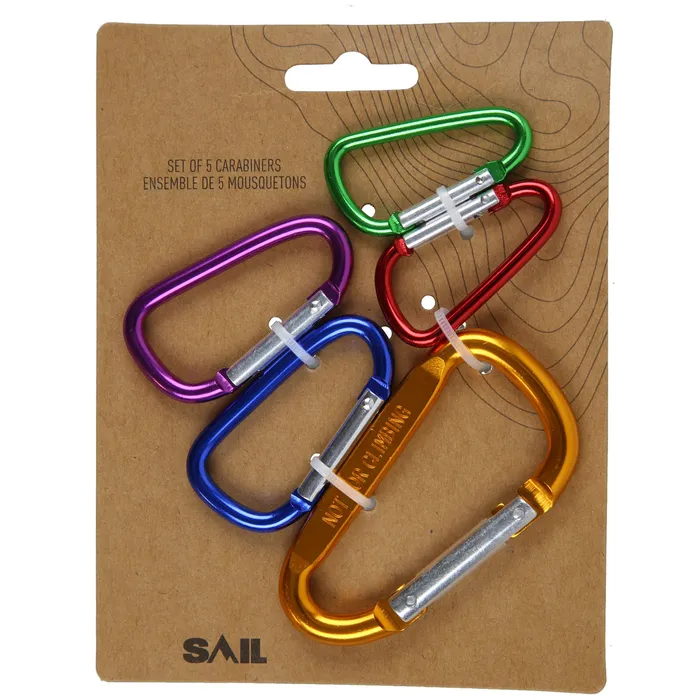 Carabiners - 5/PK 5 Carabiners - 5/PK