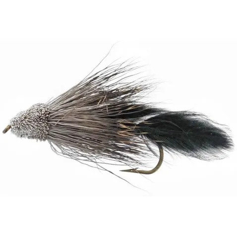 Black Sculpin Matuka Muddler Fly - H4 1 Black Sculpin Matuka Muddler Fly - H4