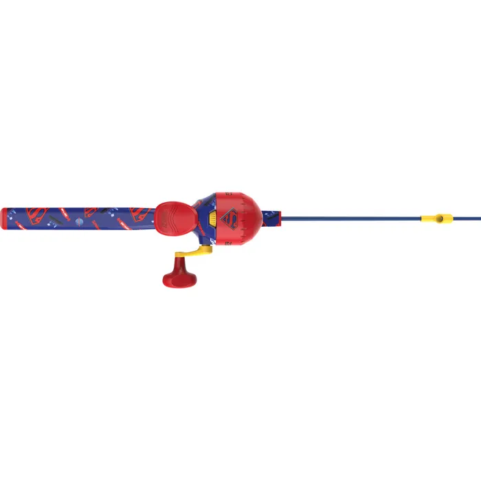 Floating Spincast Rod and Reel Combo - Superman - 1 pc 1 Floating Spincast Rod and Reel Combo - Superman - 1 pc