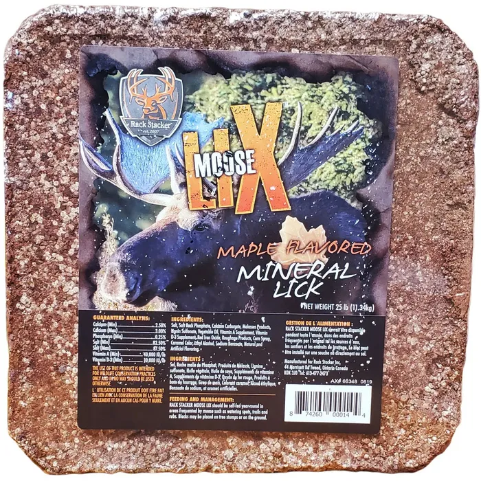 Moose Lix Minerals Block - Maple 1 Moose Lix Minerals Block - Maple