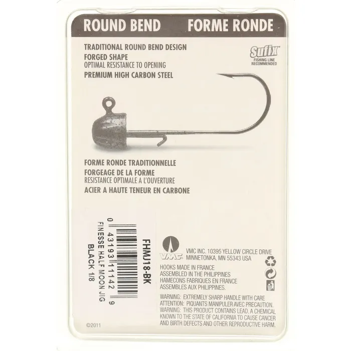 Finesse Half Moon 1/4 oz Jig Head 10 Finesse Half Moon 1/4 oz Jig Head