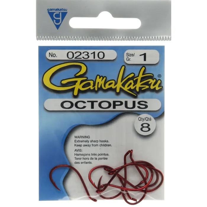 Octopus Hook - 10/PK 1 Octopus Hook - 10/PK