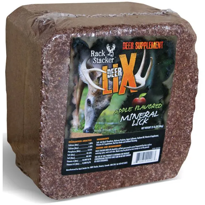 Lix Deer Minerals Block - Apple - 25 lb. 1 Lix Deer Minerals Block - Apple - 25 lb.