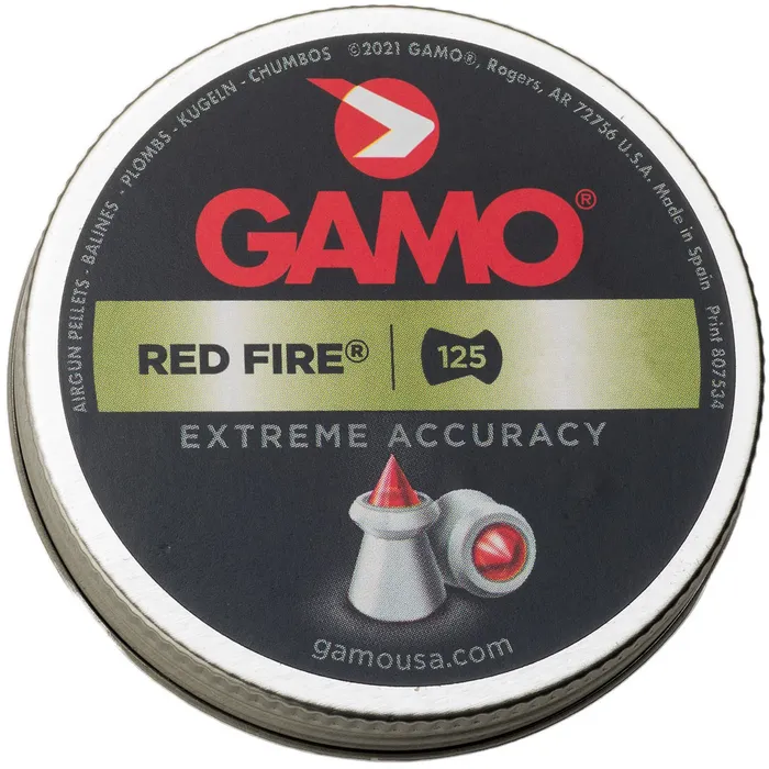 Red Fire .22 cal Pellets - 15.4 gr - 125/Box 1 Red Fire .22 cal Pellets - 15.4 gr - 125/Box