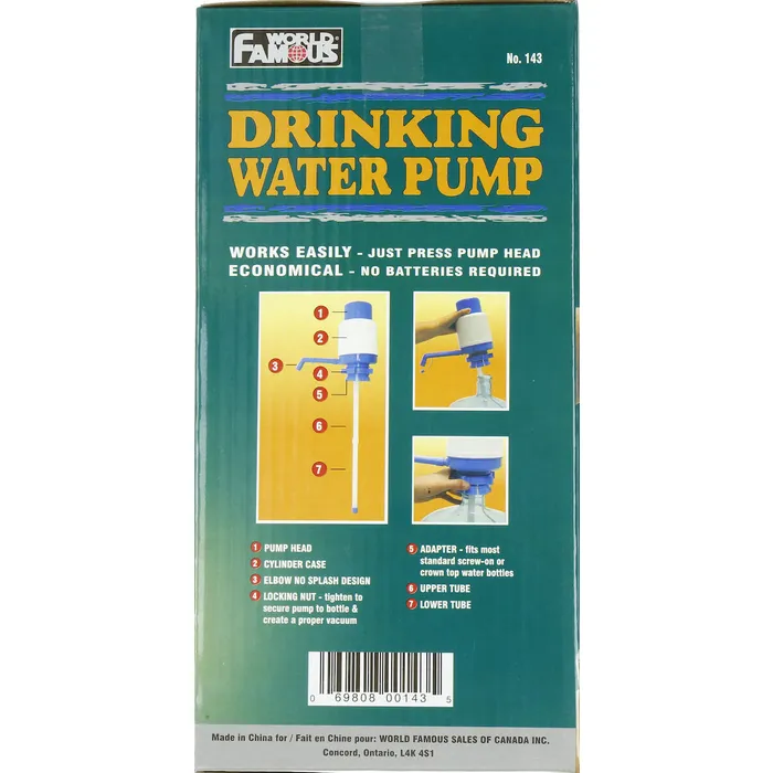 Manual Pump for Water Bottle 8 Manual Pump for Water Bottle