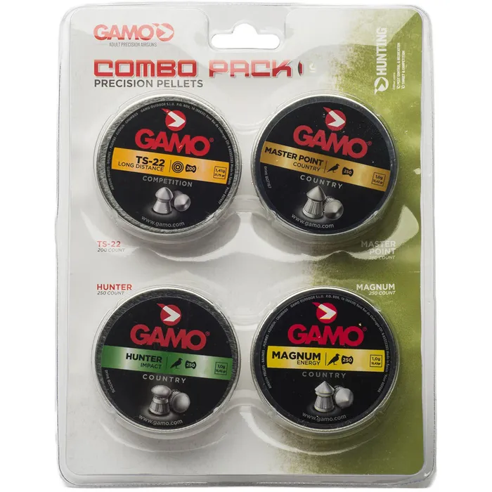 .22 cal Assorted Lead Pellets Combo Pack 