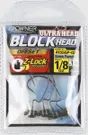 Block Head Offset Jig Head - 4/PK 1 Block Head Offset Jig Head - 4/PK