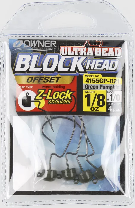 Block Head Offset Jig Head - 4/PK 6 Block Head Offset Jig Head - 4/PK