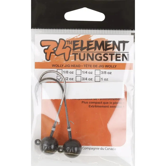 Wolly Round Jig - 1/2 oz. - 2/PK 1 Wolly Round Jig - 1/2 oz. - 2/PK