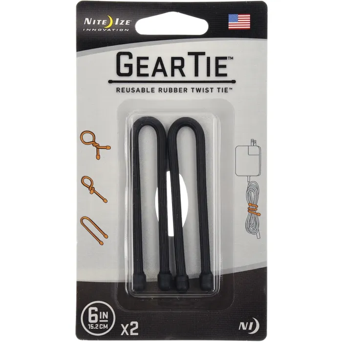 Gear Tie Reusable Rubber Twist Tie - 6 in 1 Gear Tie Reusable Rubber Twist Tie - 6 in